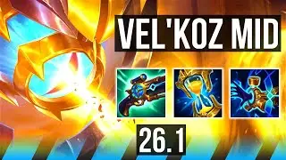 VEL'KOZ vs FIZZ (MID) | 41K damage | EUW Diamond | 26.1