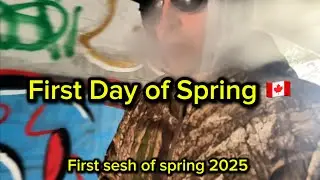 First day of Spring 2025 And First Sesh. Getting faded in a tunnel Smoking in a Tunnel