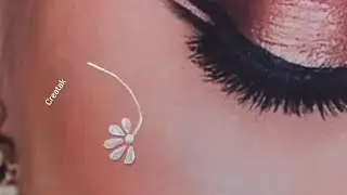 Easy cheek Kolka design for bride//galer Kolka design//side Kolka design for  beginner//