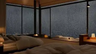 8 HR Window Rain Sounds: Deep Sleep Music (No Thunder, White Noise) for Stress & Study.