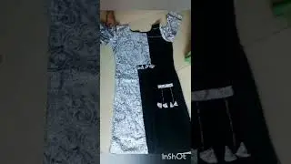 designer kurti with leftover fabrics// latest kurti design