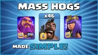 *MASS HOGS* BEST TH12 Attack Strategy - FUN, EASY & POWERFUL! - Clash of Clans