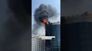 MASSIVE Fire Engulfs Building Near Mall of the Emirates#dubainews #moe #fire #staysafe