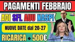 🔴INPS PAGA 19➡️27 FEBBRAIO ASSEGNO DI INCLUSIONE, SFL AUU, CARTA ACQUISTI, NASPI, NUOVE DATE!