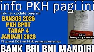 PKH HARI INI, TER UPDATE PAGI INI 13 JANUARI 2025 PKH BPNT TAHAP 4 NAH INI DIA SEMOGA BERMANFAAT