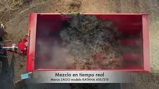 Remolque unifeed de mezcla horizontal marca ZAGO modelo KATANA 600/210 capacidad 21,m3