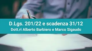 Decreto Legislativo 201/22: Analisi e Scadenze per i Servizi Pubblici Locali di Rilevanza Economica