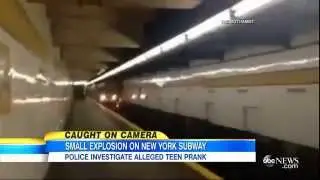 Subway Explosion Caught on Camera