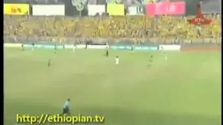 Reaction of Ethio commentator to Saladin's cancelled goal