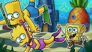 Spongebob hledá Simpsonovi v Moři!