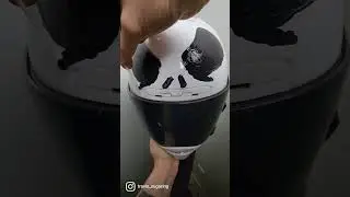 Transform into a Scary Skeleton #motorcycle #Skeleton #motorcyclelife #helmet #halloween #fun #diy