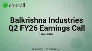 Balkrishna Industries Q2 FY26 Earnings Conference Call | Concall.in