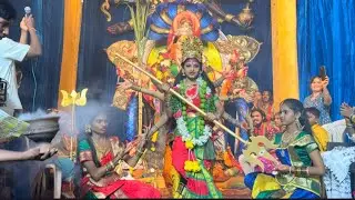 Day 6th Durga matha pooja vlog and Samritha Advitha all girls performance 
