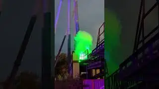 Stealth Launch at #thorpepark Fright Nights with Smoke Effects! 🚀🎢 | Thorpe Park