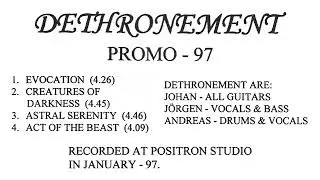 DETHRONEMENT - Promo '97 (Full album)