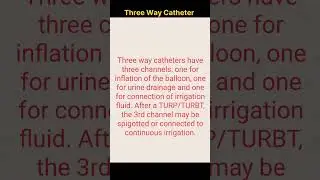 Three Way Catheter #norcetexam #nimhans #kgmu #mpcho #youtube