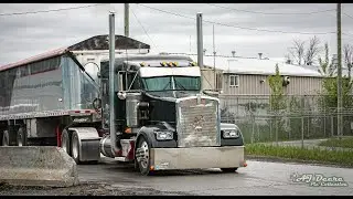 CAT ENGINES & QUAD HORNS - AIRPORT END DUMPS SEASON 2 Pt.21 TRUCKSPOTTING #105 Montreal Canada