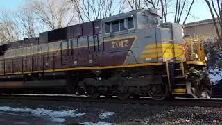 CP 7017 SD70ACU Heritage (horn salute) w/CP 261 manifest 11/25/22