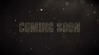Coming Soon movie Trailer Text Animation Green Screen.