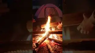 Beach bonfire #fire #bonfire #ocean