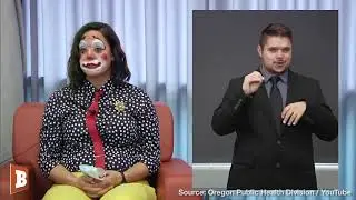 Oregon Public Health Official Dresses as Clown to Read Off State's COVID-19 Death Toll