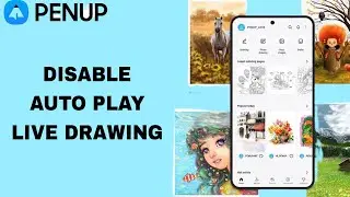 How To Disable Auto Play Live Drawing On Penup App | Step By Step
