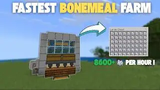 Fastest Bonemeal Farm in Minecraft 1.21 Bedrock!