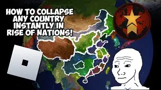 How to instantly collapse any country in rise of nations!