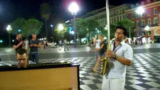 Unplanned Jam on Place Massena (Nice, France)