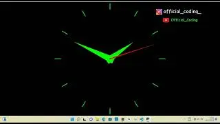 How to Make A clock in pyQt5 python programming || Official coding || @ahvi #shorts