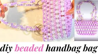 how to use simple steps to make a beaded bag//how to make a beaded bag/how do you make a beaded bag