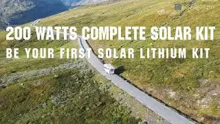 Most suitable solar panel kit for travel trailer&campers, enjoy free electricity outdoors.