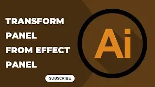 Transform Panel from Effect panel in Illustrator. |