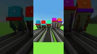 【踏切アニメ】踏切 アニメ Train Thomas  | オレンジ色のトーマス号