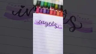 ideia de t&iacute;tulo 💜#positions #ideias #reels #study #tutorial #caligrafia #estudos #lettering #titulos