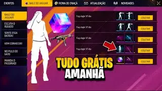 &Eacute; AMANH&Atilde;! PEGUE TUDO GR&Aacute;TIS, CUBO M&Aacute;GICO, UMP ATRIBUTADA, EMOTE E MAIS NO FREE FIRE