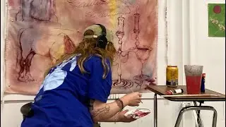 chatting about my recent artworks as a multidisciplinary artist - inspiration/themes/intuition