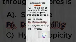 Civil Engineering Student MCQ | Basic Civil Engineering #licenseexam #shorts #shortvideo #viral #mcq