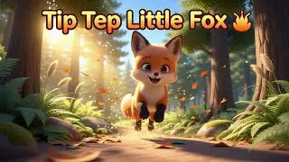 Tip Tap Little Fox 🦊 | Gentle Forest Walking Song for Kids