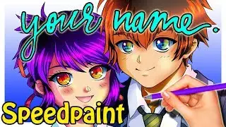 Inking & Coloring in Paint Tool Sai! - Your Name Fanart