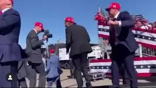 Nelk boys dance with President Donald Trump at rally!