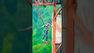 Freestyle Bungee Jumping 160ft | Extreme Adventure in India #shorts #youtubeshorts #shortsfeed