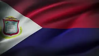 🚩Saint Martin Flag Waving | GREEN SCREEN & CHROMA MATTE🚩
