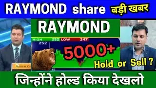 RAYMOND share latest news today analysis Raymond share latest target tomorrow buy or sell ?