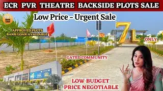ECR - Uthandi Plots For Sale - Very Low Budget Plots | Near PVR Theater Back Side | Direct Owner