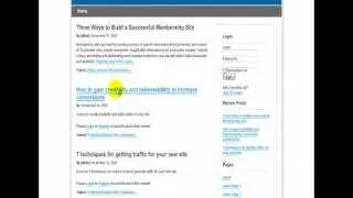 Wordpress and aMember Membership Sites