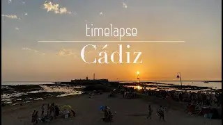 C&aacute;diz sunset from La Caleta (timelapse)