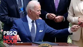 WATCH LIVE: Biden signs infrastructure bill at White House