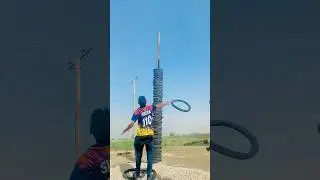 Can We Throw a Tyre Through a Hoop? #shorts
