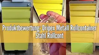 Produktbewertung: Dripex Metall Rollcontainer Stahl Rollcontainer mit 2 Schubladen und H&auml;ngeregistra